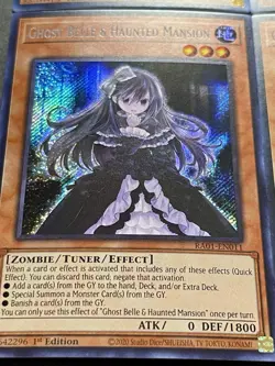 3x Ghost Belle & Haunted Mansion + 3x Ghost Mourner | Secret Rares | YuGiOh! - Image 2