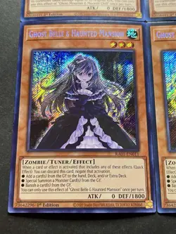 3x Ghost Belle & Haunted Mansion + 3x Ghost Mourner | Secret Rares | YuGiOh! - Image 3