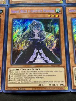 3x Ghost Belle & Haunted Mansion + 3x Ghost Mourner | Secret Rares | YuGiOh! - Image 5