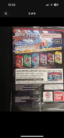One Piece x Dodgers Collaborative Promo Card Monkey D. Luffy (Sealed) - Image 2