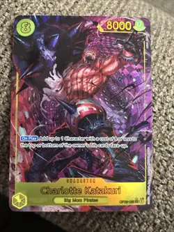 One Piece TCG Charlotte Katakuri SEC Alt Art OP03-123 PRB01 English 🔥 - Image 1