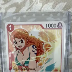 One Piece Super Pre-Release Promo Foil Set Nami Chopper Robin Vivi Bandai NM - Image 5