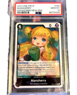 2023 One Piece OP-05 Awakening of a New Era Rare #088 Mansherry PSA 10 - Image 1
