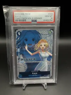 2023 One Piece Tournament Pack Vol 6 Winner English Kaya OP03-044 PSA 10 - Image 1