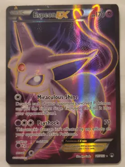 Pokemon TCG Espeon EX Holo Full Art Ultra Rare Card 117/122 XY Breakpoint - Image 1