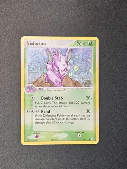 Pokemon TCG Nidorino 41/112 Fire Red Leaf Green Holo Vintage Card English - Image 1
