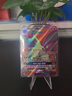 Pokemon TCG Flygon GX Full Art Holo Card 218/236 Sm-Cosmic Eclipse - Image 1