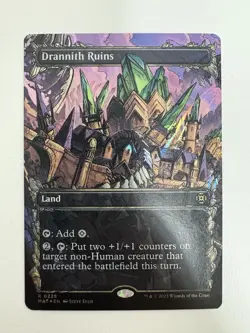 Drannith Ruins Halo Foil Borderless MTG Magic the Gathering Card NM Mint MAT - Image 1
