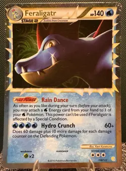 Feraligatr Prime 108/123 HeartGold SoulSilver Holo Card MP - Image 1