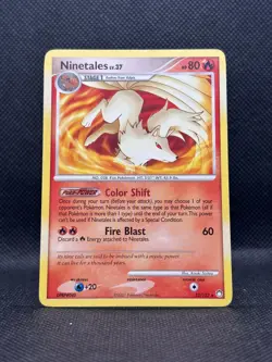 Ninetales 32/123 Mysterious Treasures Rare Pokemon Card 2007 DP Era - Image 1