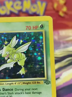 Pokemon TCG Scyther Holo Rare Jungle Card 10/64 MP Condition Tiny Corner Crease - Image 4
