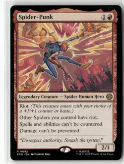 Spider-Punk 92 NM MTG Marvel's Spider-Man Magic - Image 1