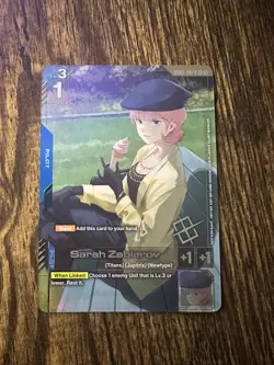 Gundam TCG Sarah Zabiarov GD03-087 C+ Store Tournament Winner Card - Image 1