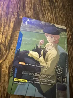 Gundam TCG Sarah Zabiarov GD03-087 C+ Store Tournament Winner Card - Image 2