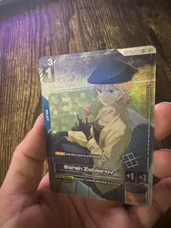 Gundam TCG Sarah Zabiarov GD03-087 C+ Store Tournament Winner Card - Image 3