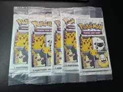 Pokemon TCG General Mills 25th Anniversary 3-card Booster Pack X5 - Sealed - Image 1