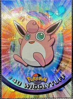 Topps Pokemon Card - Rainbow Foil #40 Wigglytuff - Black Label - Near Mint - Image 1