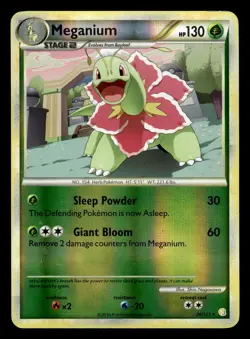 Meganium 26/123 Reverse Holo HeartGold SoulSilver Pokemon Card - Image 1