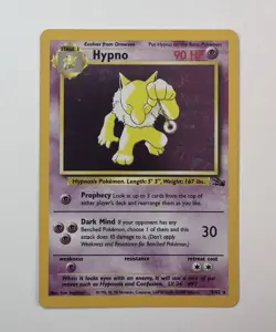 Hypno Holo WOTC Pokemon Card 8/62 Fossil Set Rare Vintage 1999 Original MP - Image 1