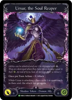 Flesh and Blood FAB Ursur, the Soul Reaper - FAB022 NM Cold Foil Promos - Image 1