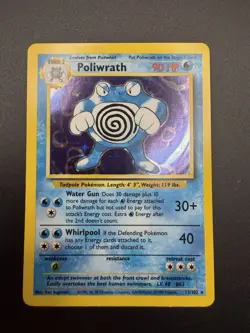 Poliwrath - 13/102 - Holo Rare - Base Set Unlimited - Pokemon Card - Image 3