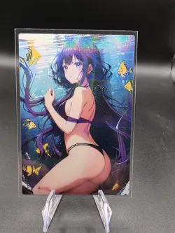 Aki Adagaki Holographic Anime Collectible Trading Card - Image 1