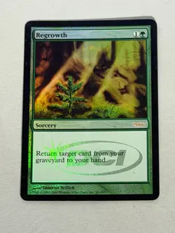 MTG FOIL Regrowth Judge Promo Magic the Gathering - Image 1