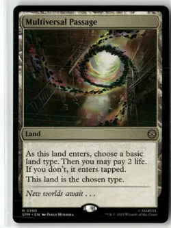 Multiversal Passage 180 NM MTG Marvel's Spider-Man Magic - Image 1