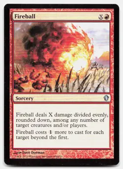 Fireball 106 Uncommon Commander 2013 Magic: The Gathering Lightly Played - Image 1