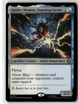 Spider-Woman, Stunning Savior 152 NM MTG Marvel's Spider-Man Magic - Image 1