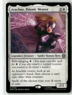 Arachne, Psionic Weaver 02 NM MTG Marvel's Spider-Man Magic - Image 1