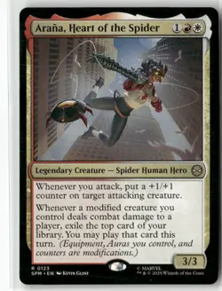Arana, Heart of the Spider 123 NM MTG Marvel's Spider-Man Magic - Image 1
