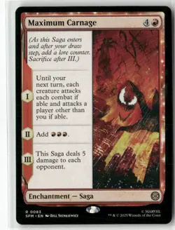 Maximum Carnage 83 NM MTG Marvel's Spider-Man Magic - Image 1