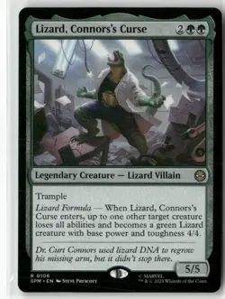 Lizard, Connors's Curse 106 NM MTG Marvel's Spider-Man Magic - Image 1