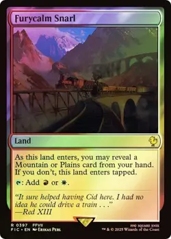 Furycalm Snarl (Surge Foil) FINAL FANTASY Commander MTG MAGIC FOIL LAND RARE - Image 1