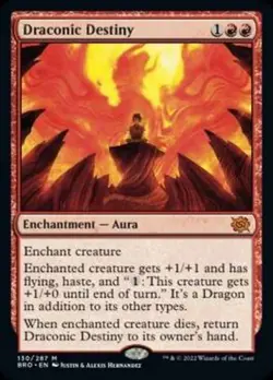 MTG Draconic Destiny [The Brothers' War] Near Mint Magic - Image 1
