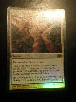 mtg magic intervention pact FOIL ENGLISH pacte d'intervention future sight - Image 1