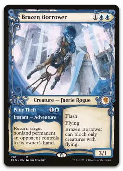 Brazen Borrower (Showcase) #281 (NM) Throne of Eldraine ELD Magic MTG - Image 1