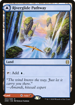 Riverglide Pathway #264 (MP) Zendikar Rising ZNR Magic MTG - Image 1