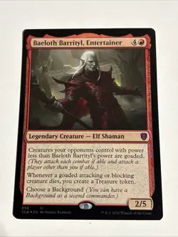 Baeloth Barrityl, Entertainer - Foil CLB LP MTG - Image 1