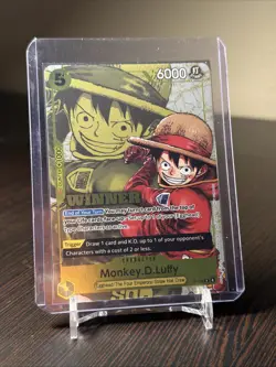One Piece English - Monkey.D.Luffy - P-106 Winner - Promo - NM - Image 1