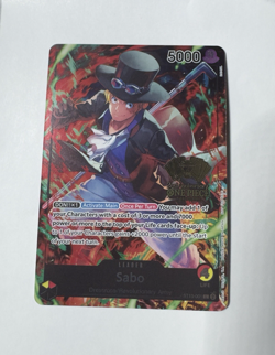 One Piece TCG Sabo 2nd Anniversary Tournament winner gold foil ST13-001 NM - Image 1
