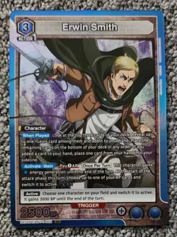 Union Arena Erwin Smith AOT-1-002 SR Foil NM Free Shipping - Image 1
