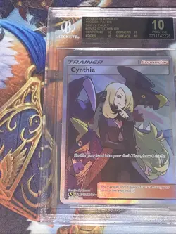 2019 Sun & Moon Pokemon Cynthia SV82 Hidden Fates - BGS Black Label Pristine 10 - Image 5