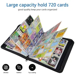 Card Book Holder Binder Album Collection Pokemon 720 Trading TCG Card Case - Image 4