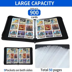 Scrapbook 900 Binder Trading Card Collection Pokemon Card Case Gift for Children - Image 2