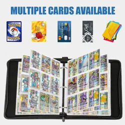 Scrapbook 900 Binder Trading Card Collection Pokemon Card Case Gift for Children - Image 3