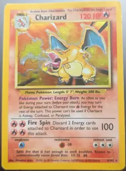 1999 Pokemon TCG Card Collection | 119 Cards | Base Set Charizard Holo | Binder - Image 1
