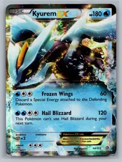 Kyurem EX Legendary Treasures #44/113 Ultra Rare,Holo Pokemon Card - Image 1