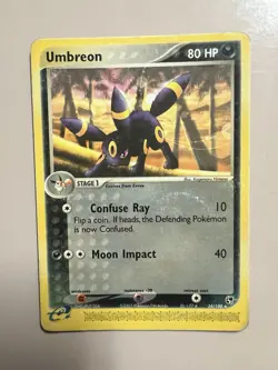 🌙 Pokemon TCG Umbreon 24/100 EX Sandstorm Regular Rare Card! - Image 1